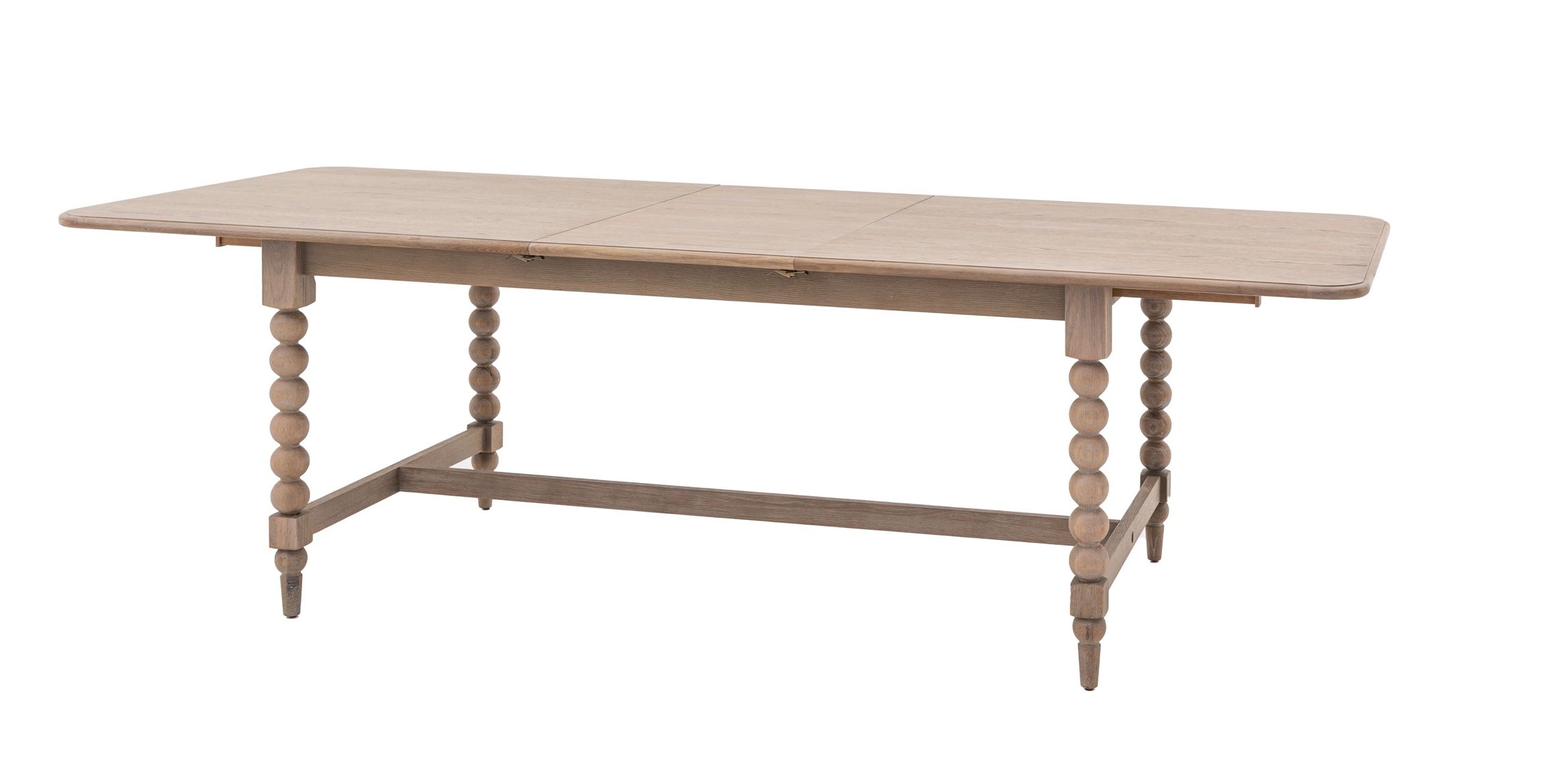 Artisan Lime Rectangle Wash Oak Extending Dining Table