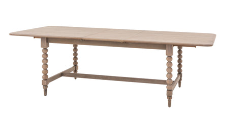Artisan Lime Rectangle Wash Oak Extending Dining Table