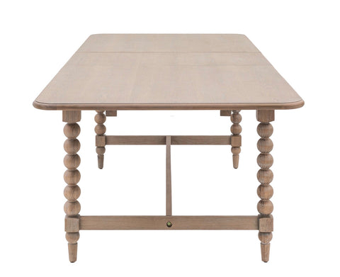 Artisan Lime Rectangle Wash Oak Extending Dining Table