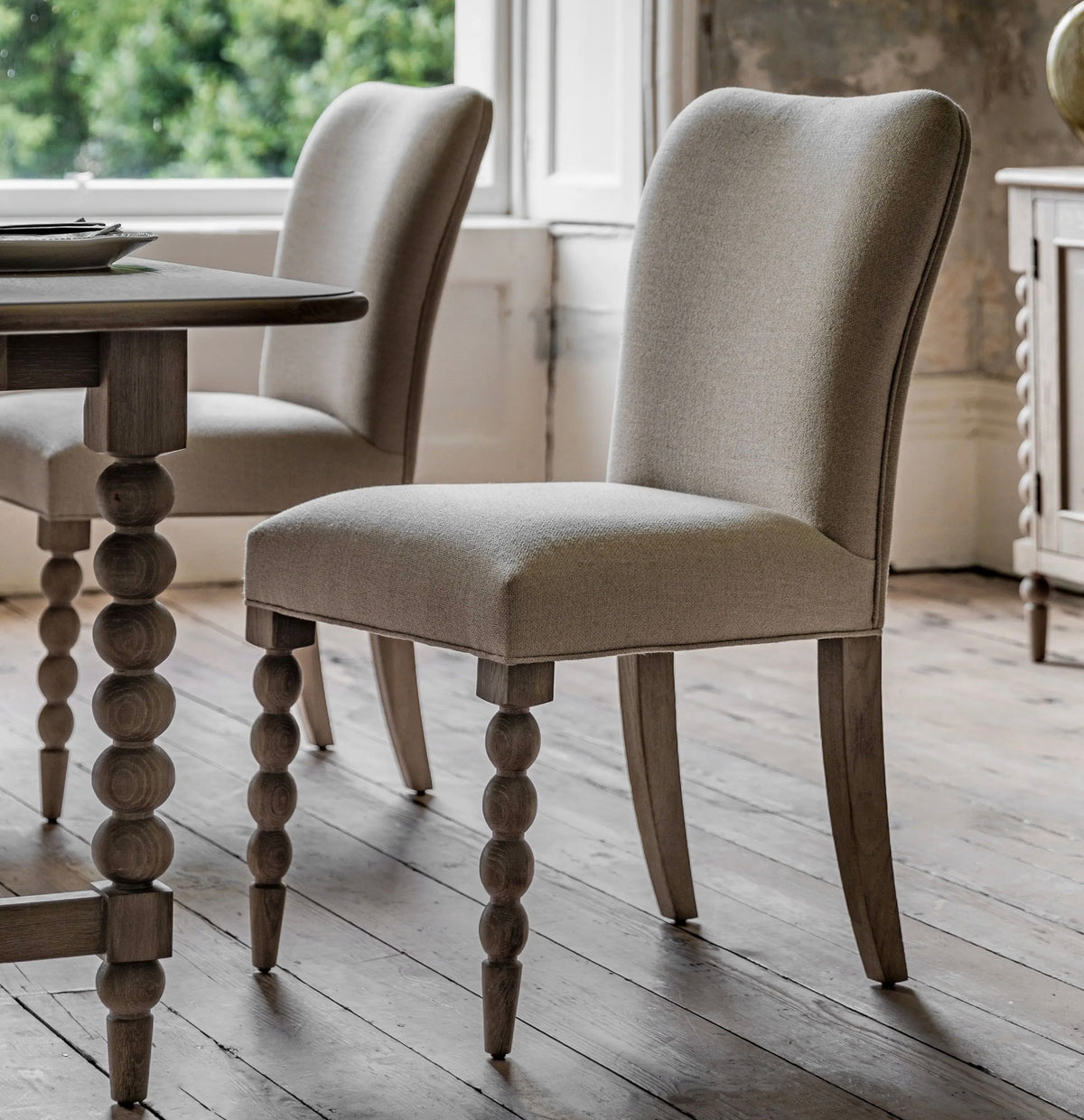 Artisan Lime Wash Dining Chair ( Pack of 2 )