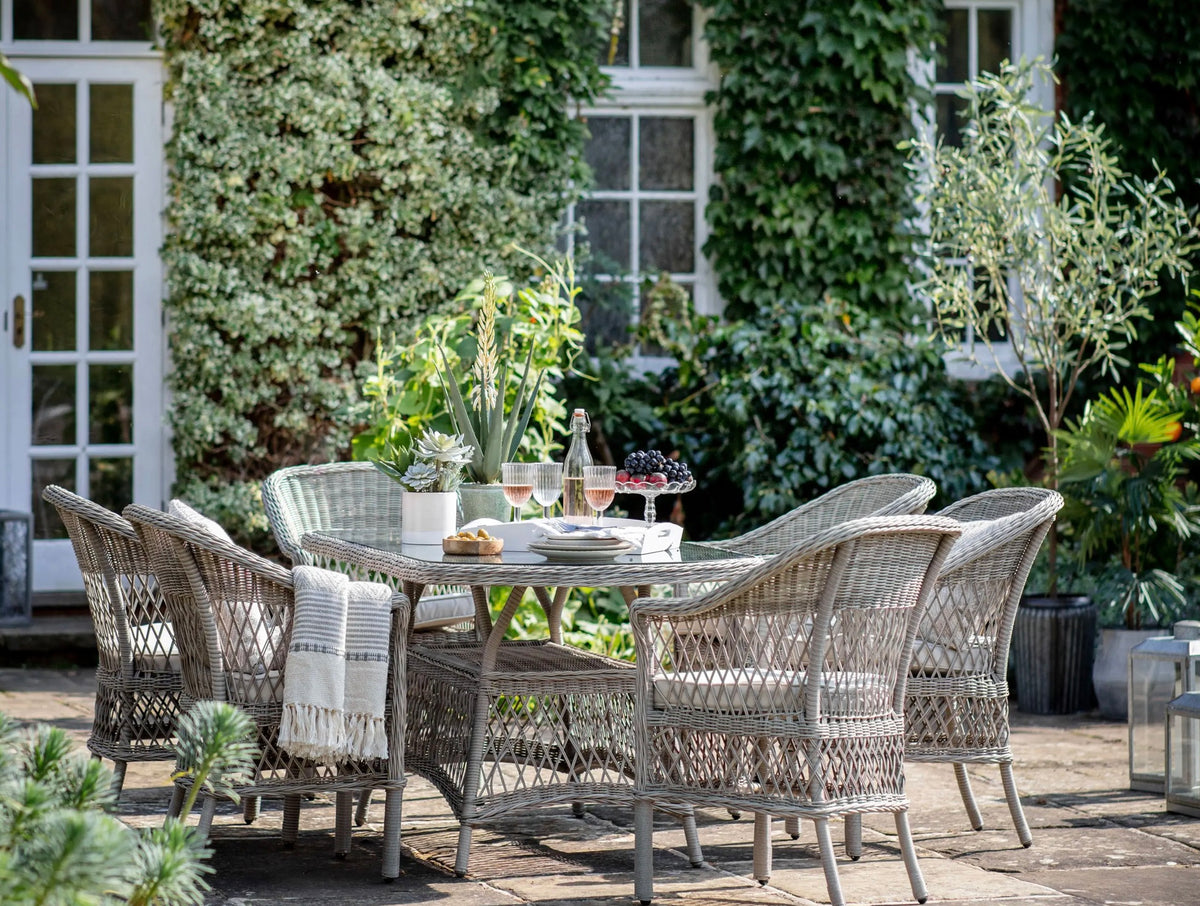 Melbourne 6 Seater oval Dining Set