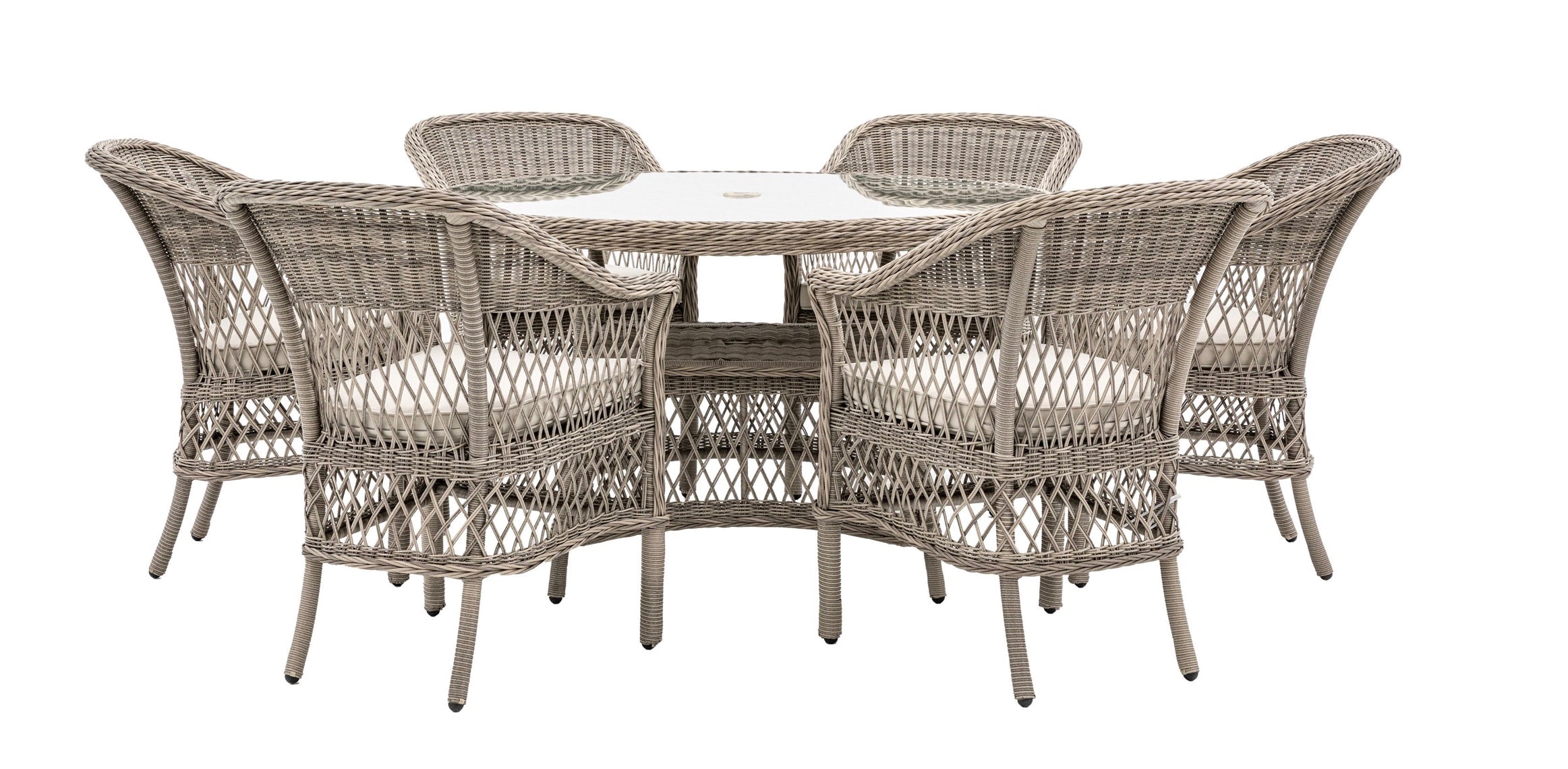Melbourne 6 Seater Round Dining Set