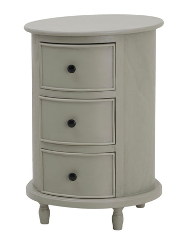 Cabourne Round Side Table - 3 Drawers