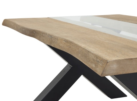 Live Edge Acacia River Wood Coffee & Dining Table