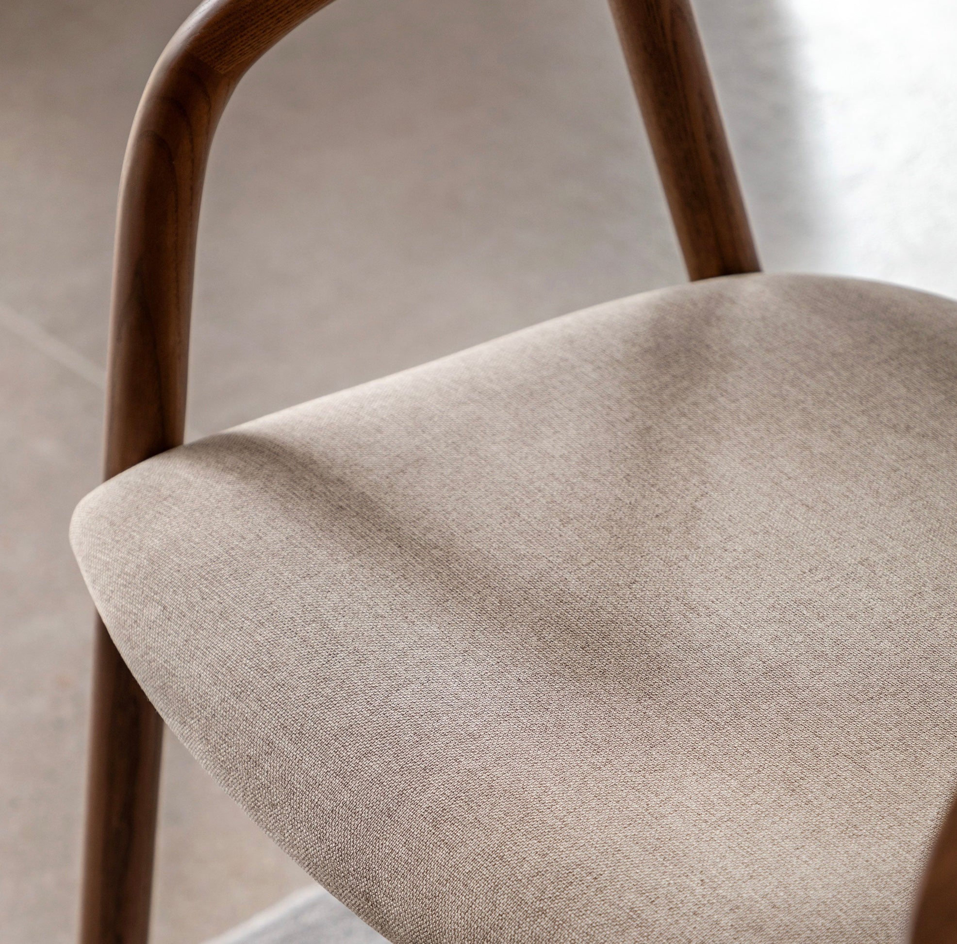 The Med Dining Chair pack of 2  - Walnut