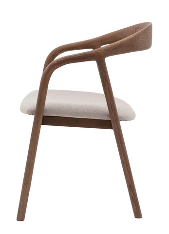 The Med Dining Chair pack of 2  - Walnut