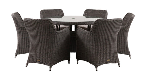 Almero Outdoor table - 6 Chairs