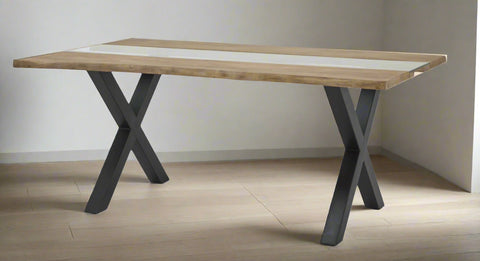 Live Edge Acacia River Wood Coffee & Dining Table