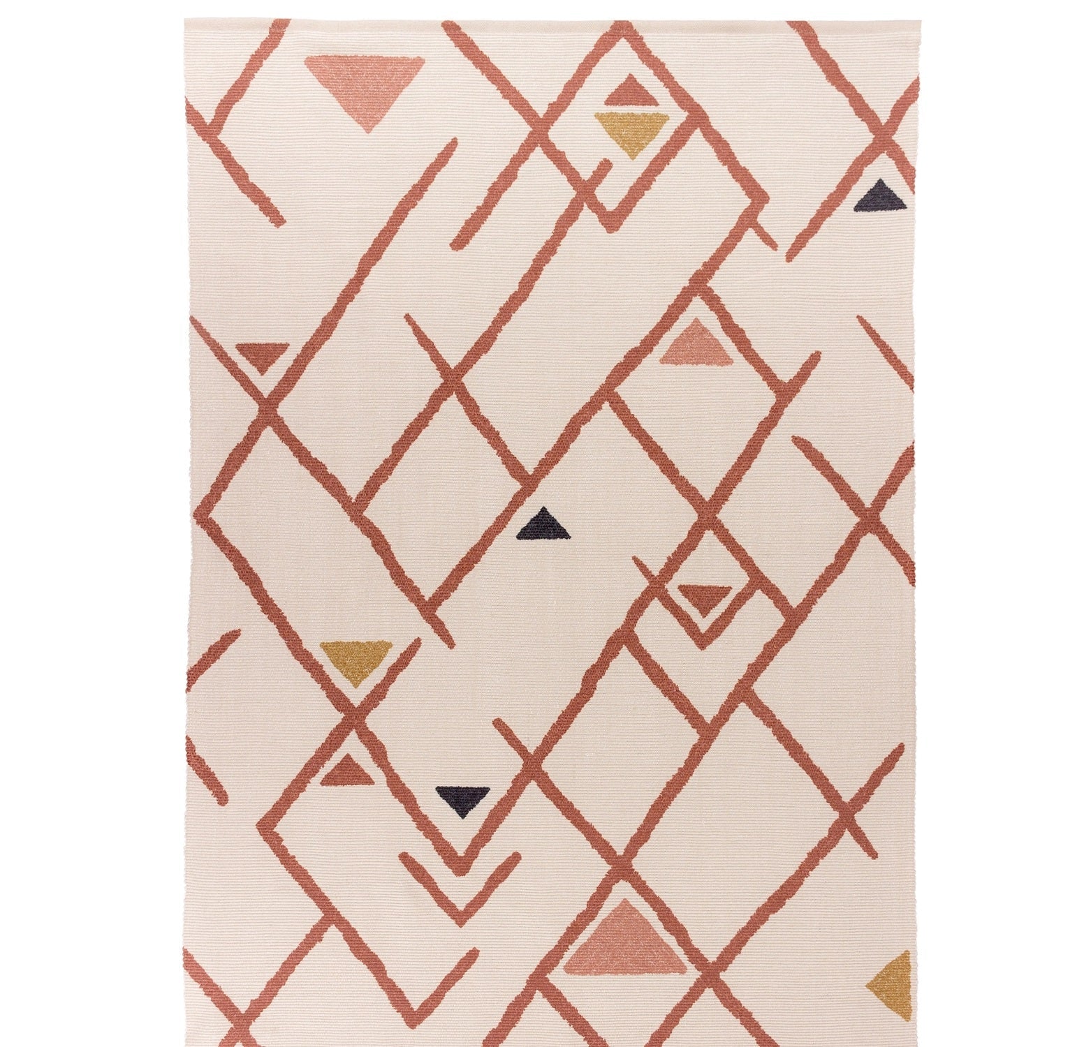 Inka Berber-Style Outdoor Rug with Geometric Diamond Pattern