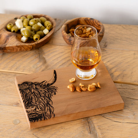 Highland Cow Beech Serving / Cheese Board