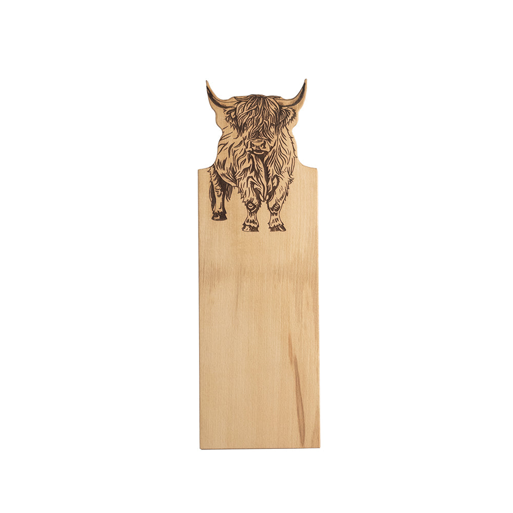 Highland Cow Framed Beech Serving Board  - Medium