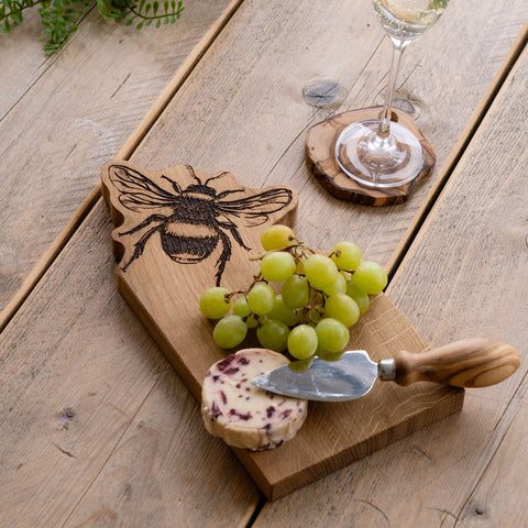 Bee Framed Oak Serving Board  - Small