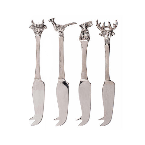 Country Animals Mini Cheese Knives - Set of 4