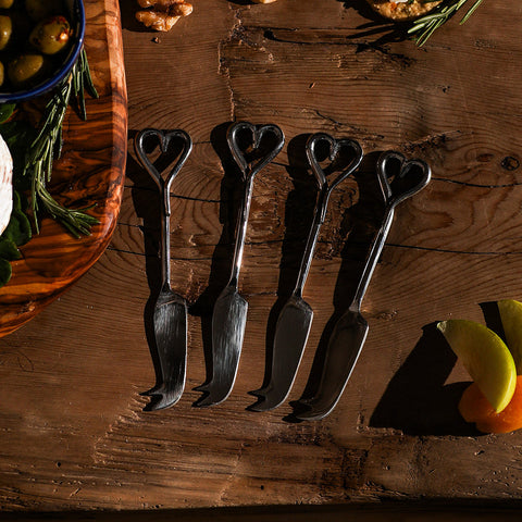 Love Heart Mini Cheese Knives - Set of 4