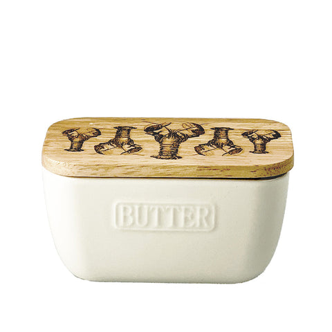 Lobster Repeat White Butter Dish