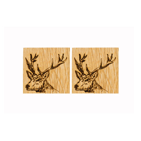 Stag Oak Coasters - Set of 2
