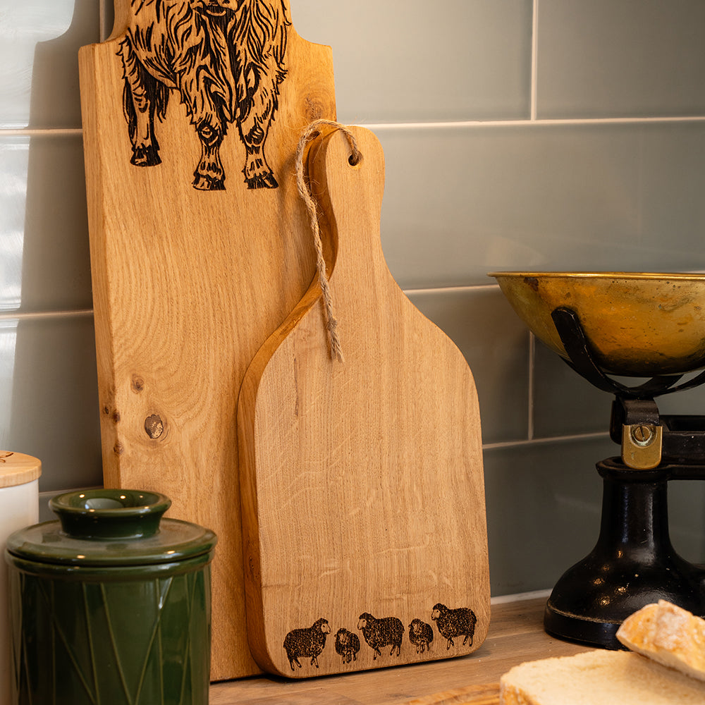 Sheep Small Oak Hanging Paddle