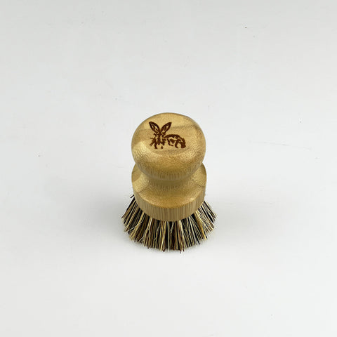 Hare Side Profile Bamboo Pot Brush