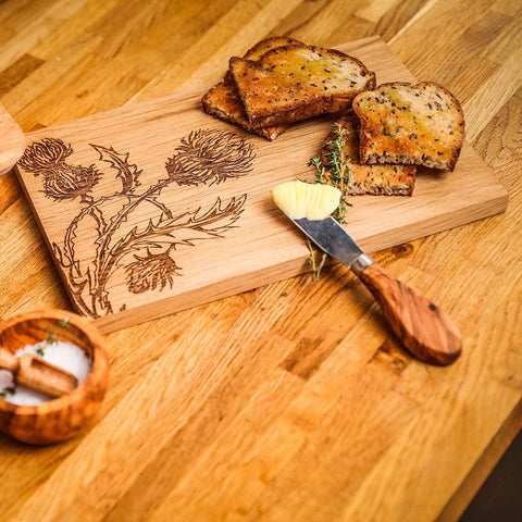 Thistle Trio Oak Serving & Cheese Board