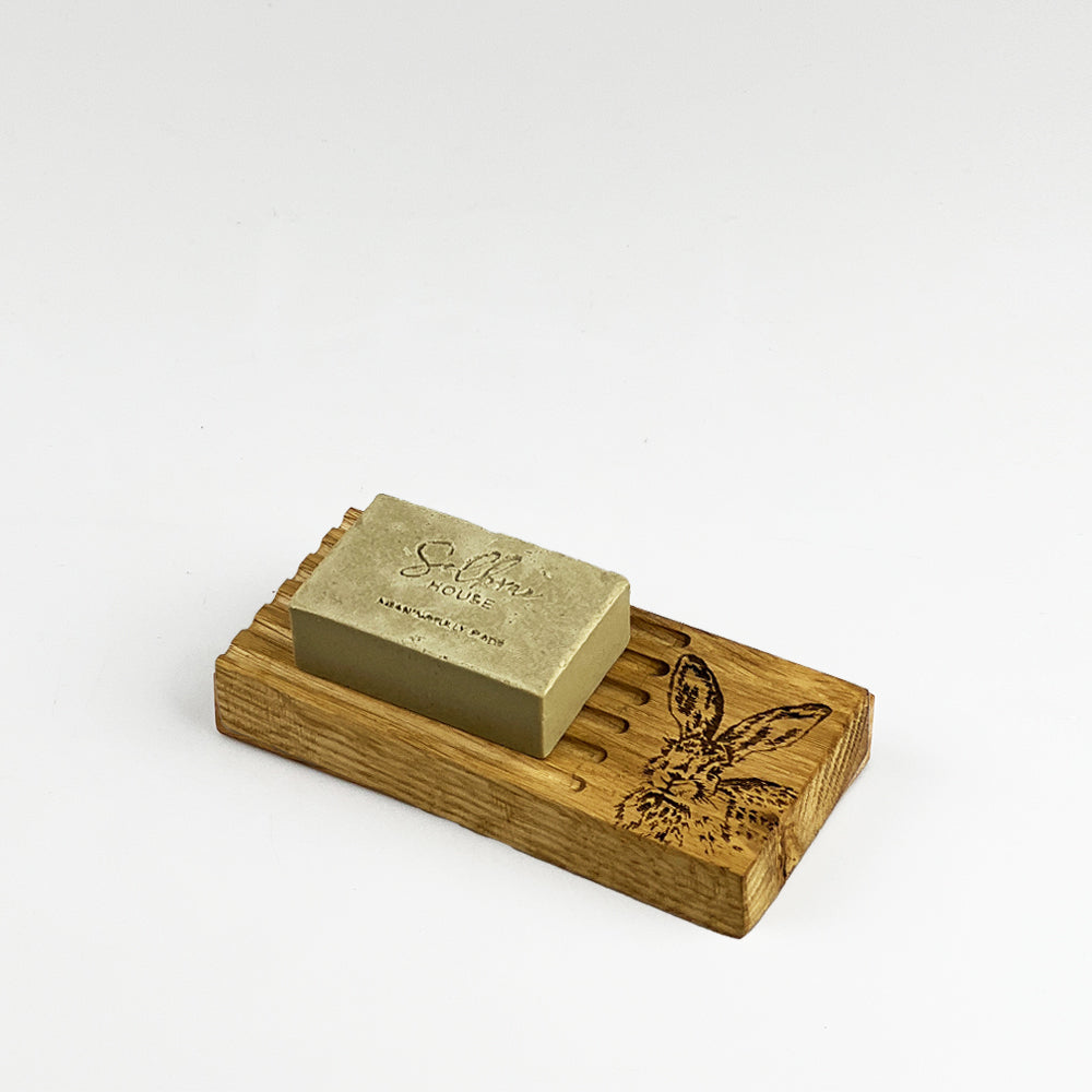 Hare Oak Soap Dish & Soap Set