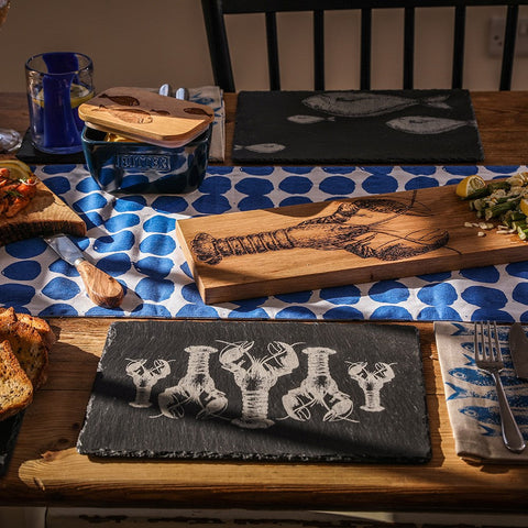 Lobster Repeat Slate Place Mats - Set of 2