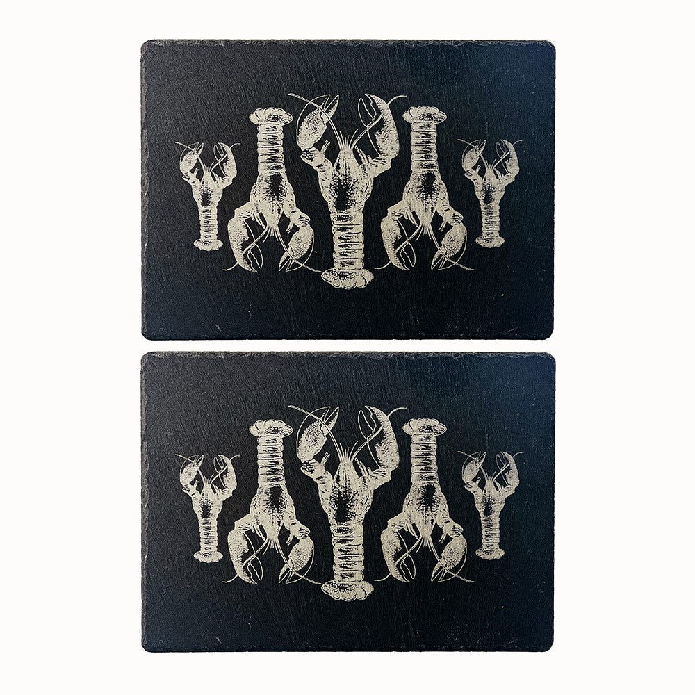 Lobster Repeat Slate Place Mats - Set of 2