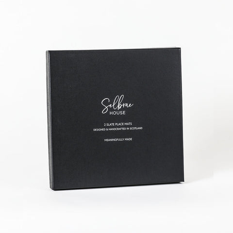 Square Slate Place Mats - Set of 2