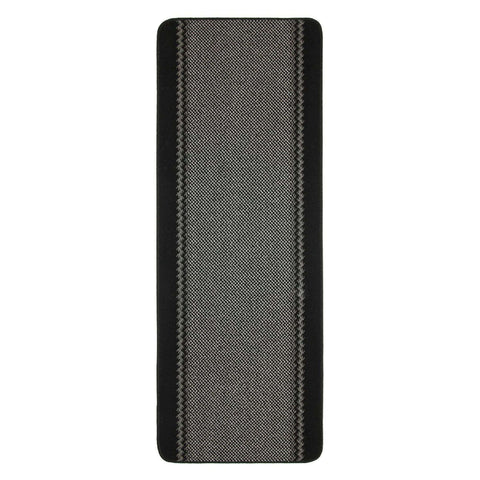 Washable Bordered Black Rug  | 116Bl