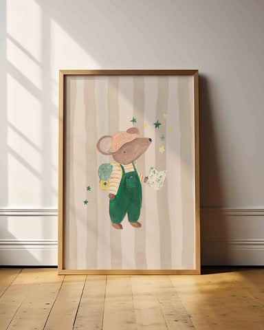 Adventure Awaits - Mouse Art Print