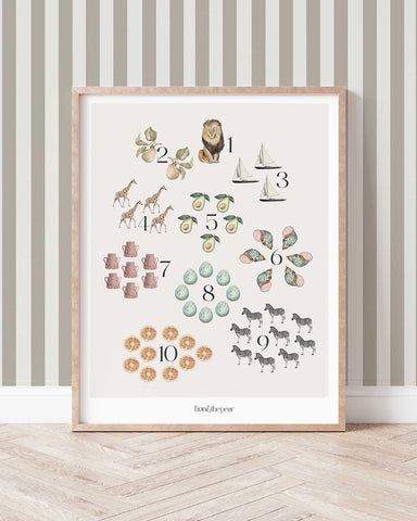 Count With Me - Numbers Art Print