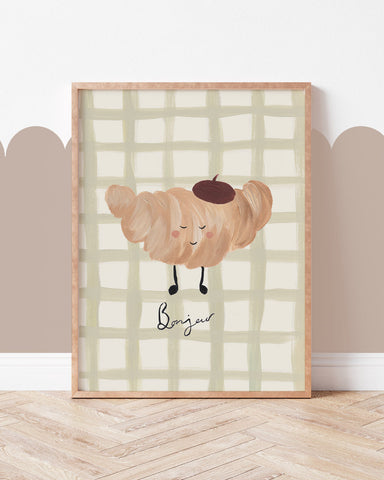 Croissant - Food Art Print