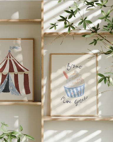 Bravo More Gelato - Ice Cream Art Print
