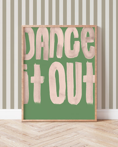 Dance It Out' - Word Art Print