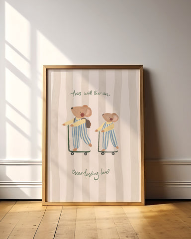 Everlasting Love - Mice Brothers Art Print