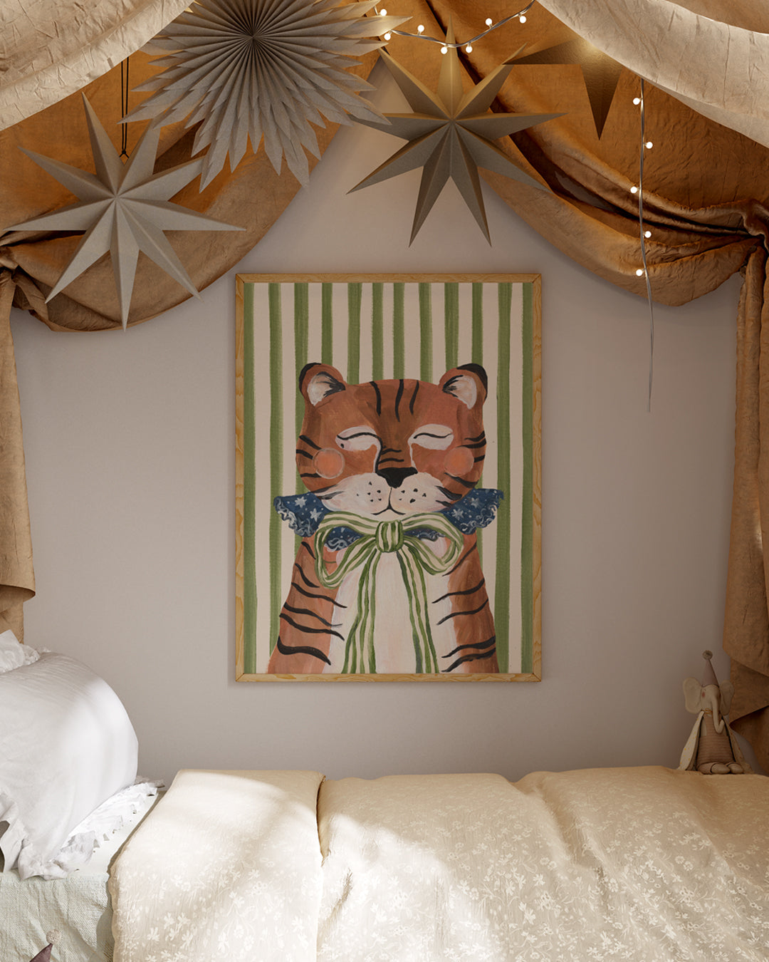 Big Top Tiger - Circus Art Print