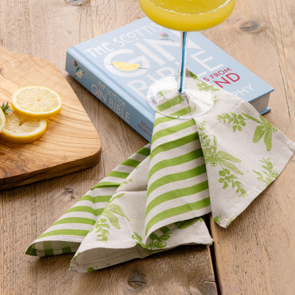 Dragonfly 4 Linen Cocktail Napkins