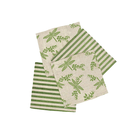 Dragonfly 4 Linen Cocktail Napkins