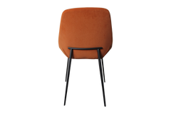 Lush Dining Chair (Pairs only) Sunset Orange Velvet