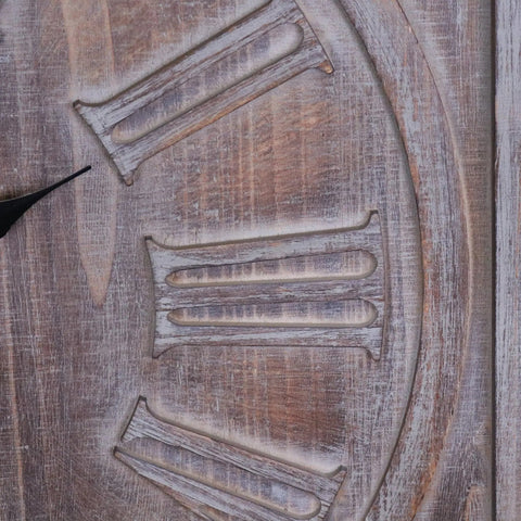 Large Square Wooden Clock 60cm 2 Colours