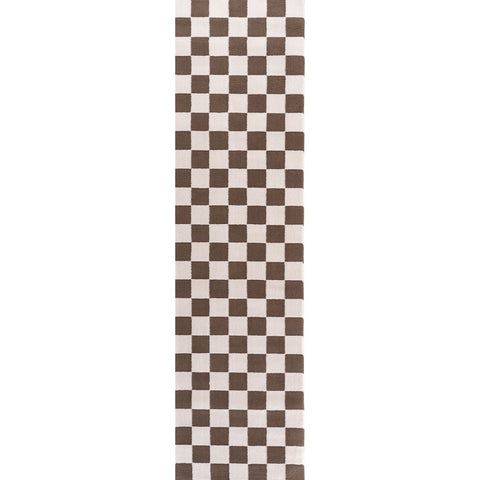 Loft Checkerboard Brown Rug