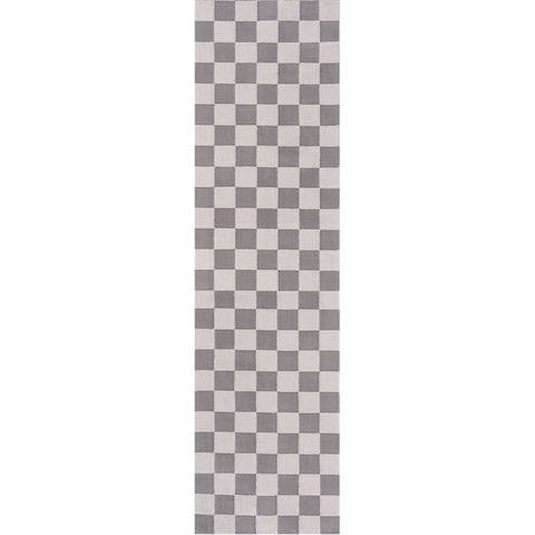 Loft Checkerboard Grey Rug