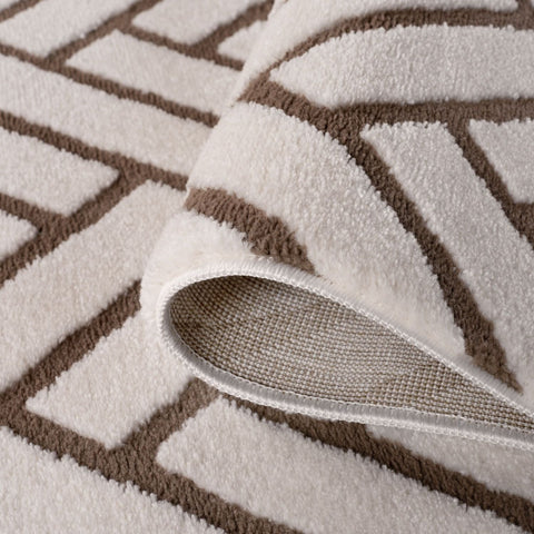 Loft Chevron Brown Rug
