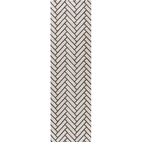 Loft Chevron Green Rug