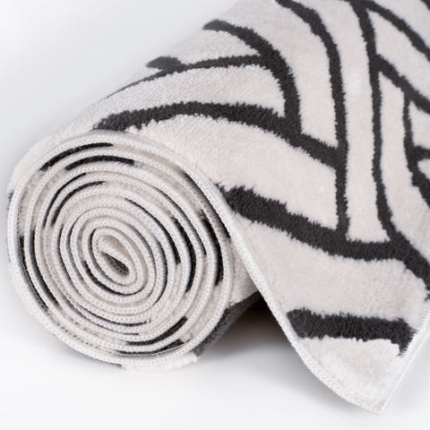 Loft Chevron Dark Grey Rug