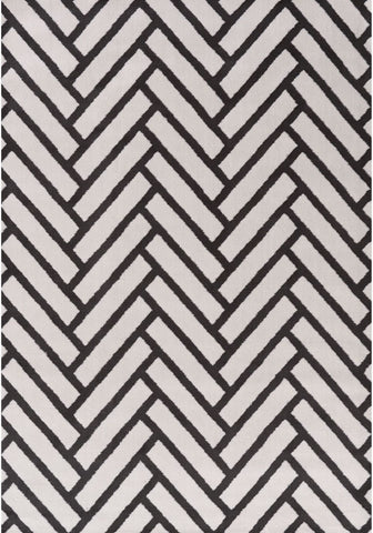 Loft Chevron Dark Grey Rug