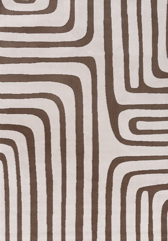 Loft Geometric Brown Rug