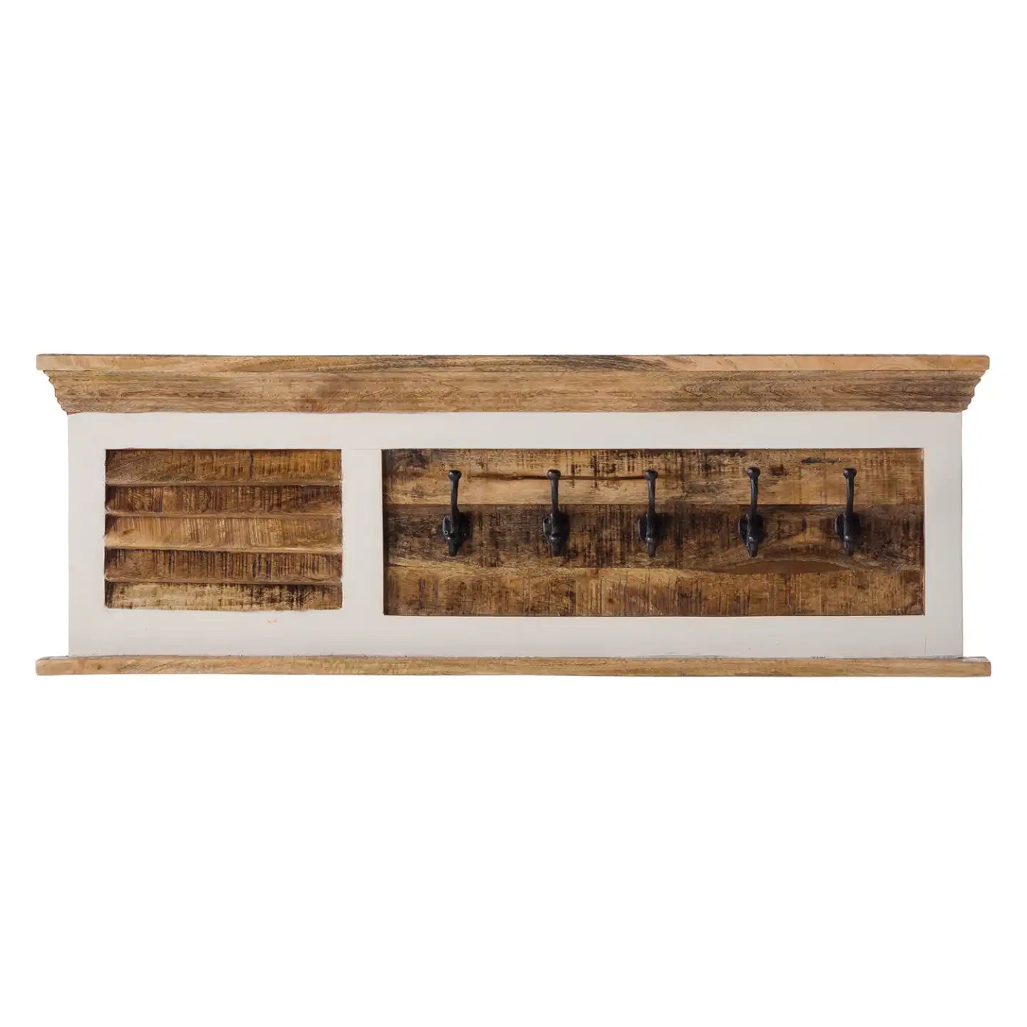 Bianco Solid Mango Wood White Hanging Unit