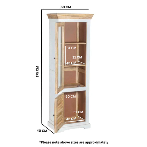 Bianco Solid Mango Wood Bookcase   White