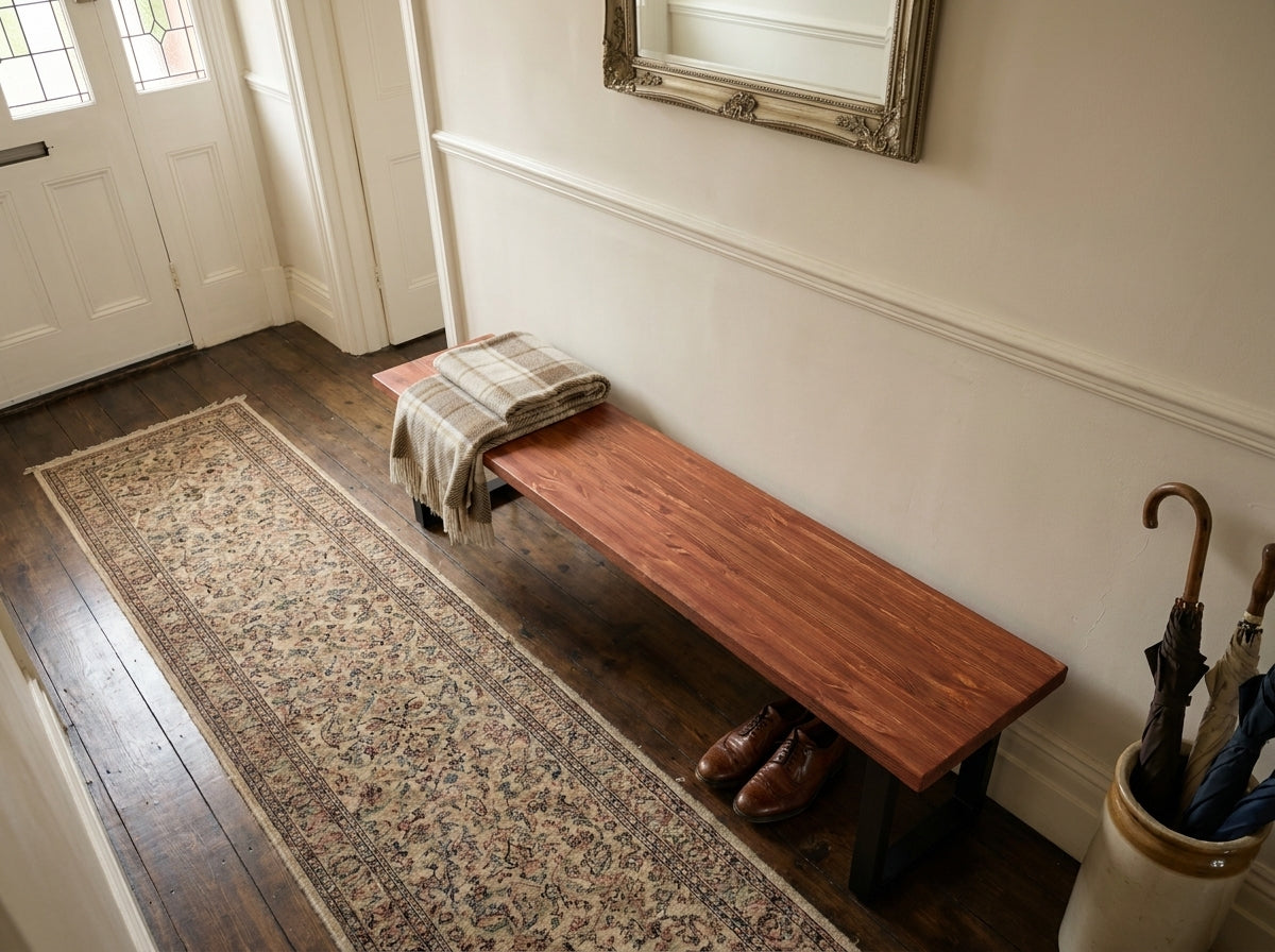 The Bruton Bench — Mahogany