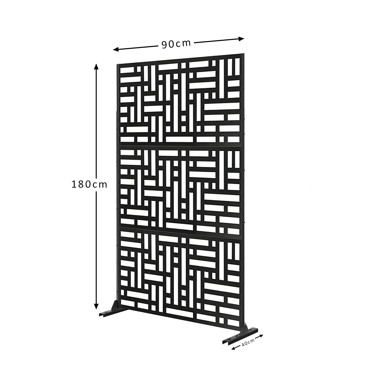 Metal Indoor/Outdoor Privacy Screen 90cm x 180cm - Maze